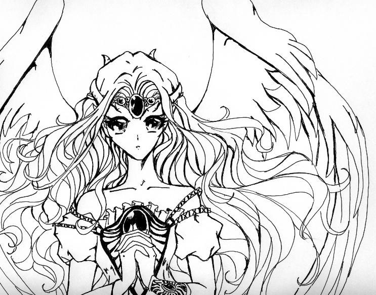 dark angel coloring pages - photo #15